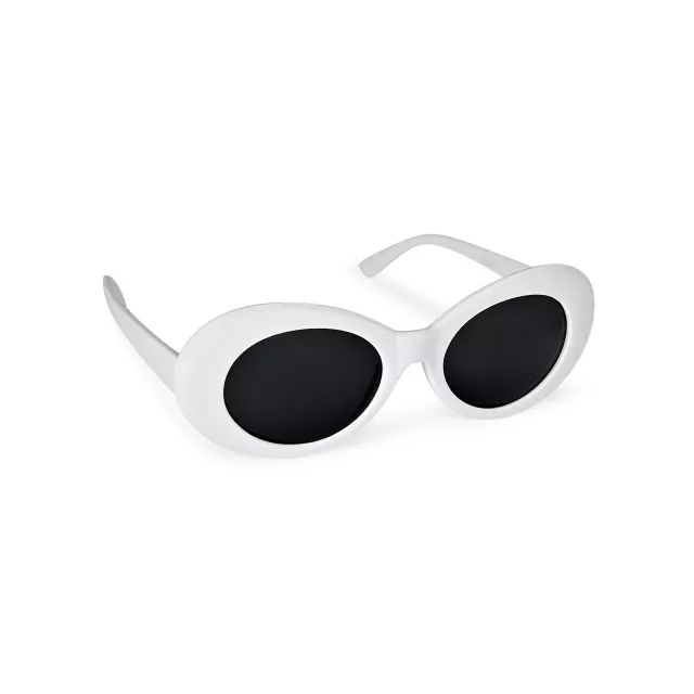 '60s White Sunglasses