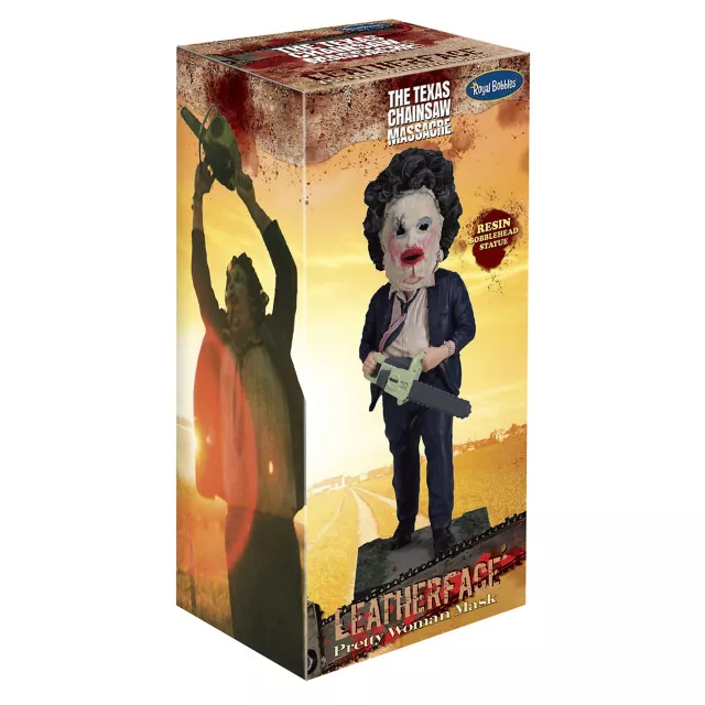 Leatherface Pretty Woman Mask Bobblehead Statue - The Texas Chainsaw Massacre