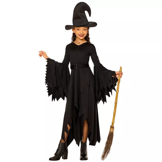 Kids Dark Gothic Witch Costume
