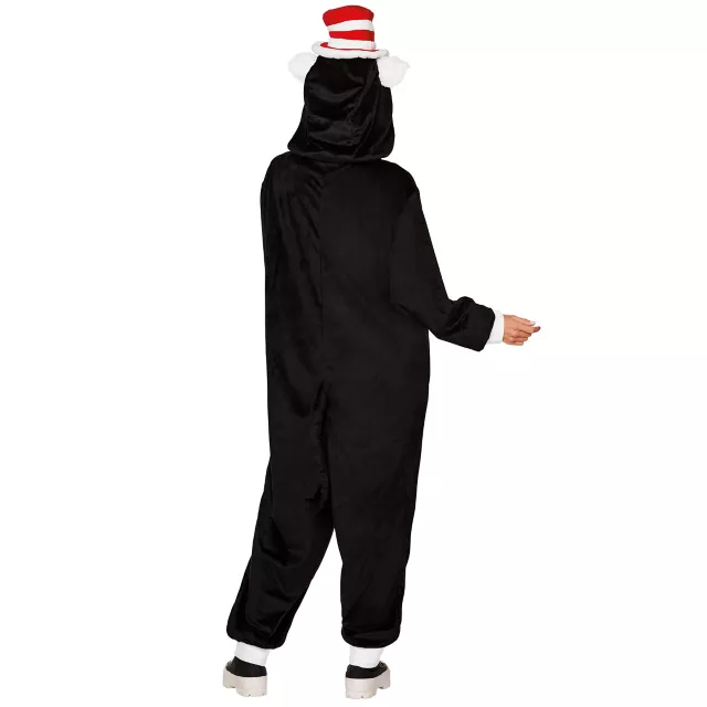 Adult The Cat in the Hat Jumpsuit Costume