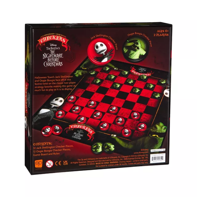Jack Skellington vs. Oogie Boogie Checkers Set - The Nightmare Before Christmas