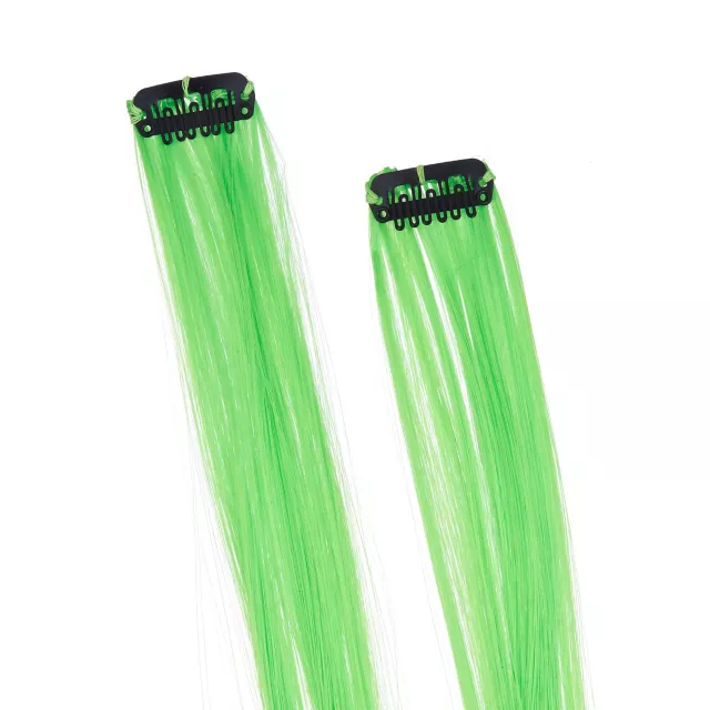 Green Clip In Hair Extensions