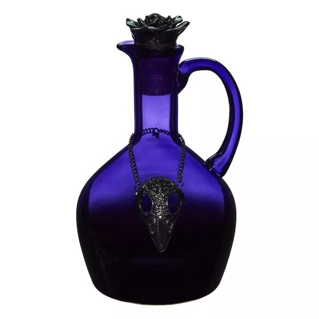 Purple Gothic Glass Rose Decanter