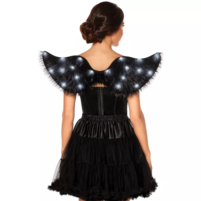 Black Light-Up Angel Wings