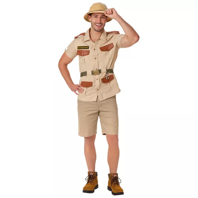 Adult Men's Zookeeper Plus Size Costume