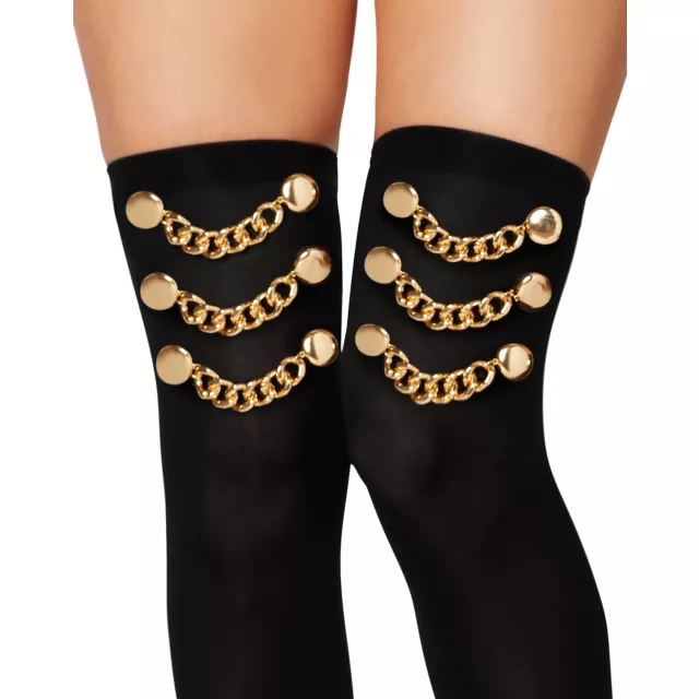 Pirate Chain Thigh High Stockings