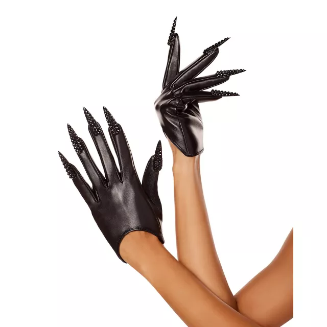 Pleather Cat Claw Gloves
