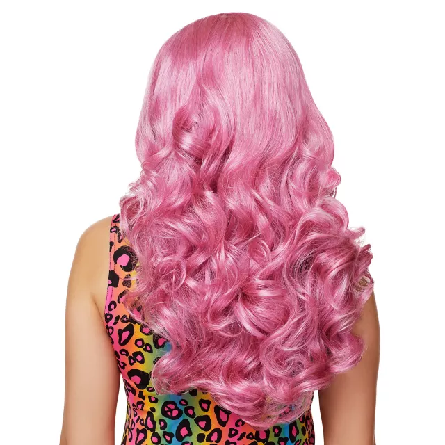 Pink Rose Curls Wig