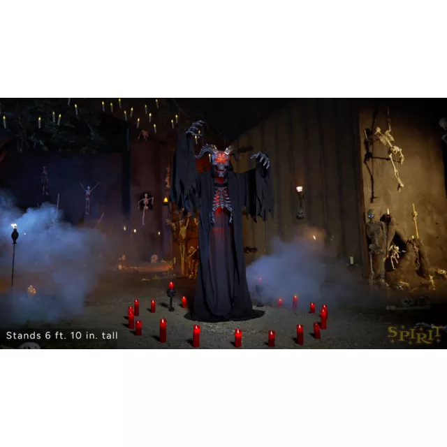 6 Ft 10 In Fire Demon Animatronic