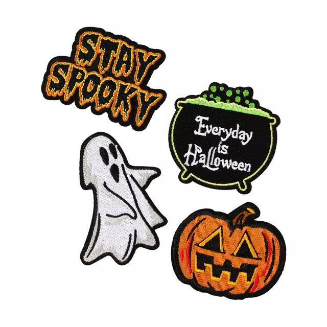 Spooky Halloween Patch Set - 4 Pack