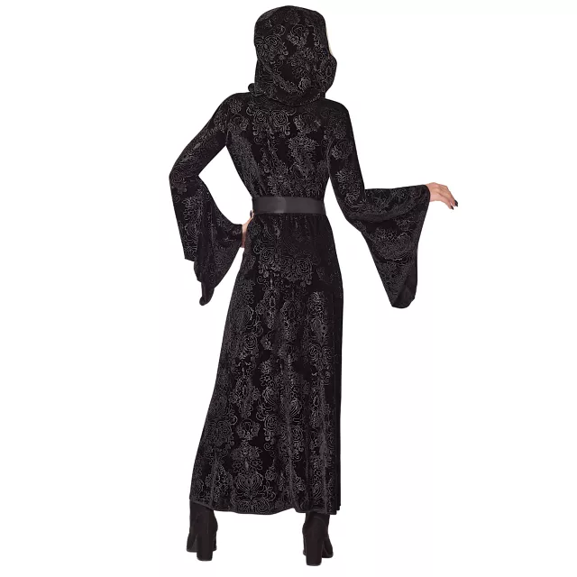 Kids Black Hooded Dress