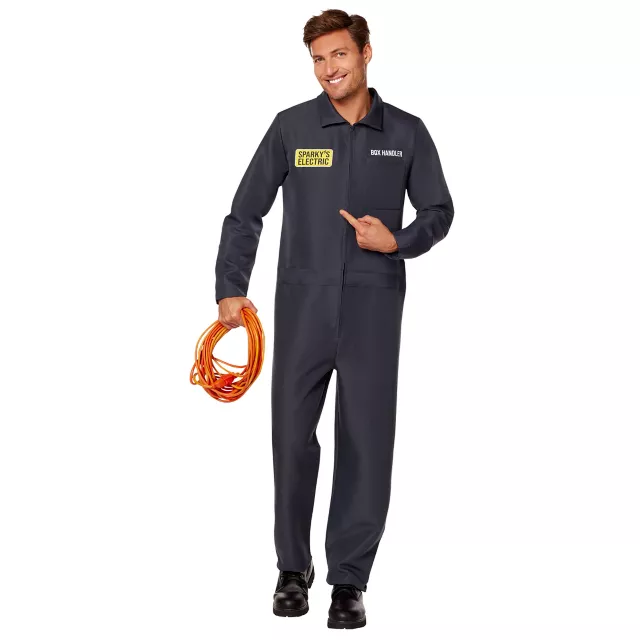 Adult Sparky's Electric Jumpsuit Costume