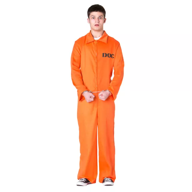 Adult Department of Corrections Prisoner One Piece Costume