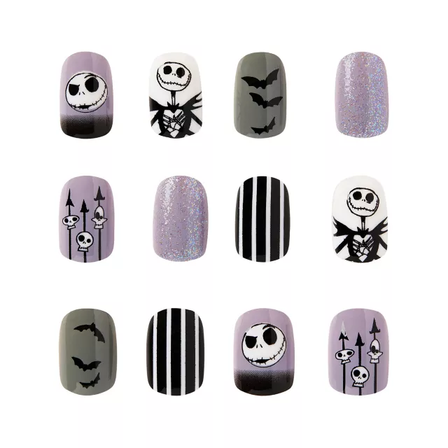 Kids Jack Skellington Press-On Nails - The Nightmare Before Christmas