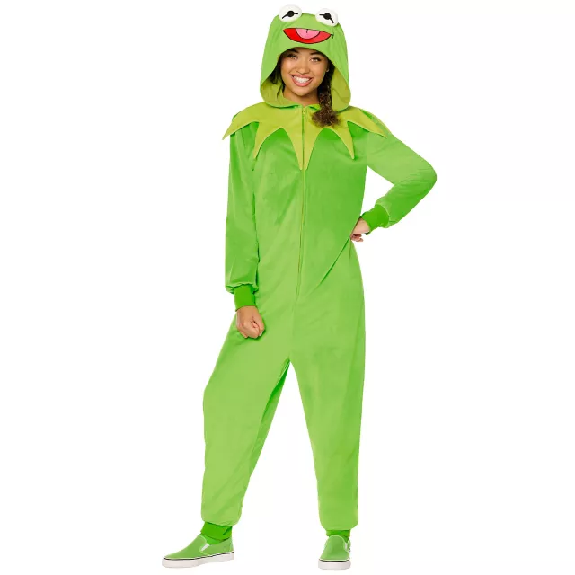 Adult Kermit the Frog Jumpsuit Costume - The Muppets