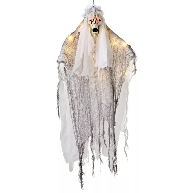 36 Inch Light-Up Hanging White Reaper Decoration