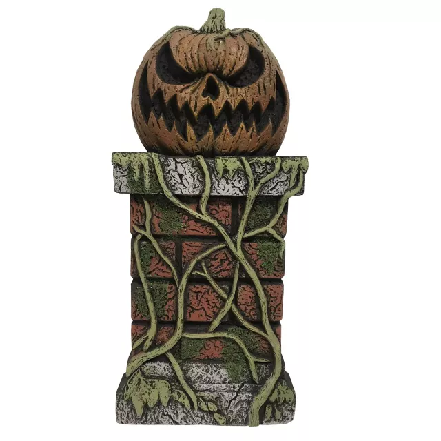 21 Inch Haunted Pumpkin Pillar