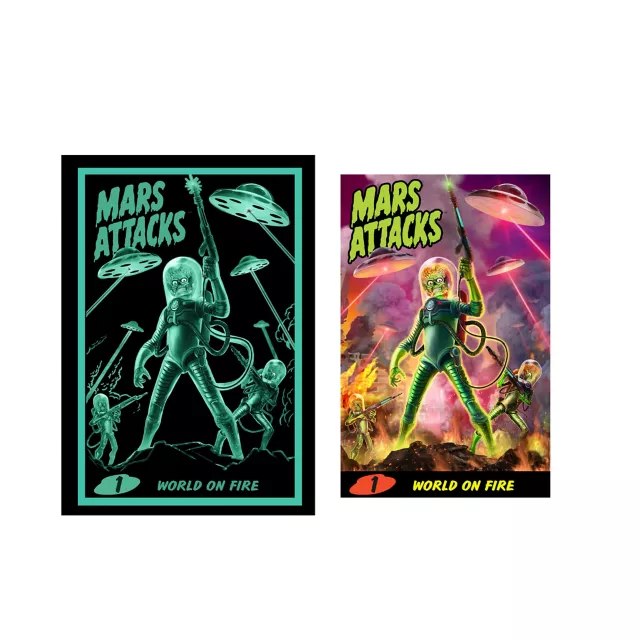 Mars Attacks Atomic Ray Gun with Poster