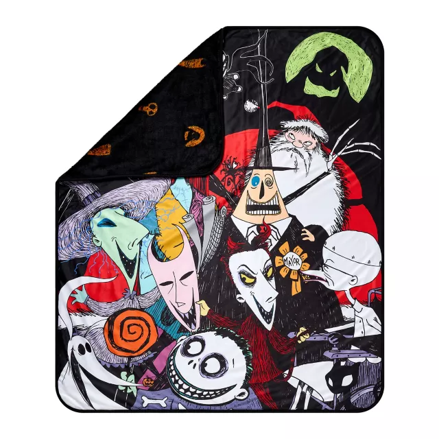 The Nightmare Before Christmas Icons Reversible Fleece Blanket
