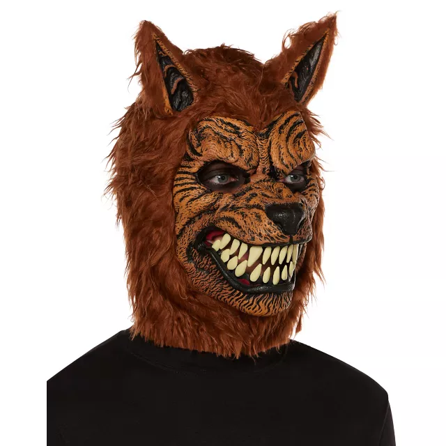 Animotion Brown Werewolf Full Mask