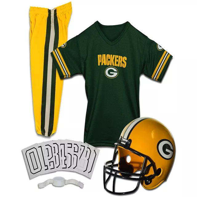 Kids Green Bay Packers NFL Deluxe Uniform Costume - Franklin Sports
