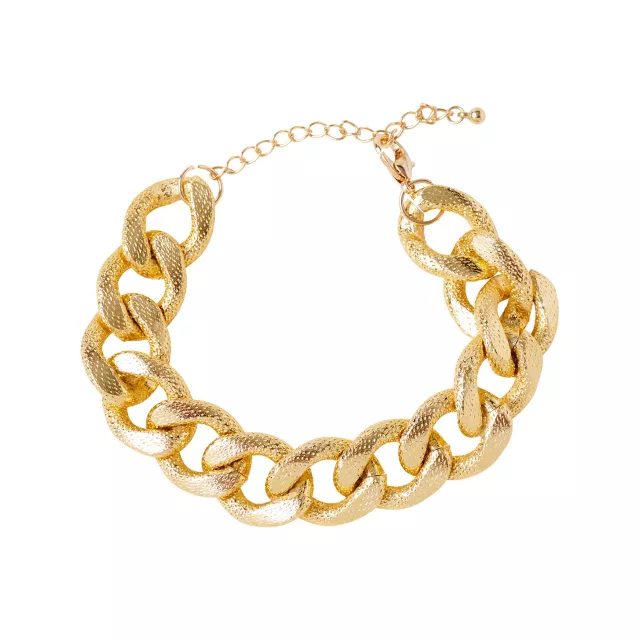 Pimp Textured Chain Link Bracelet