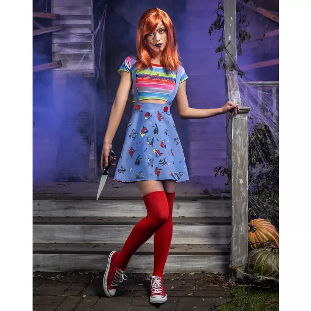 Adult Plus Size Chucky Good Guys Skirt Costume