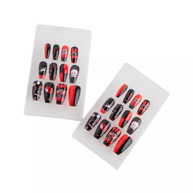 Harley Quinn Press-On Nails - D.C. Villains