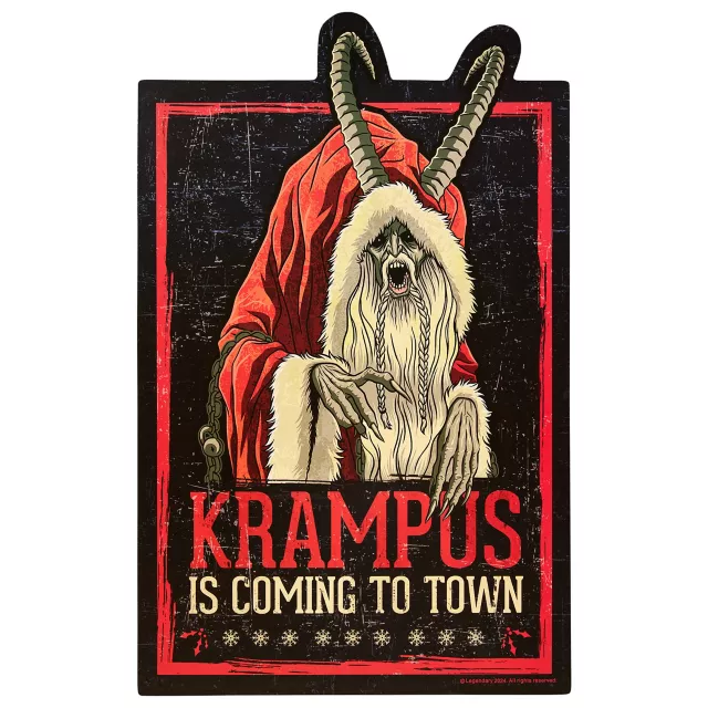 Krampus Is Coming to Town Sign