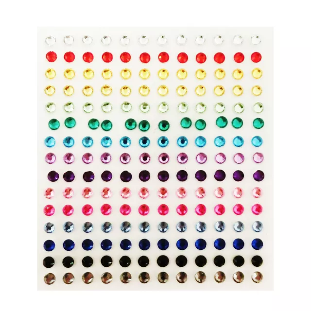 Rainbow Rhinestone 180 Piece Set