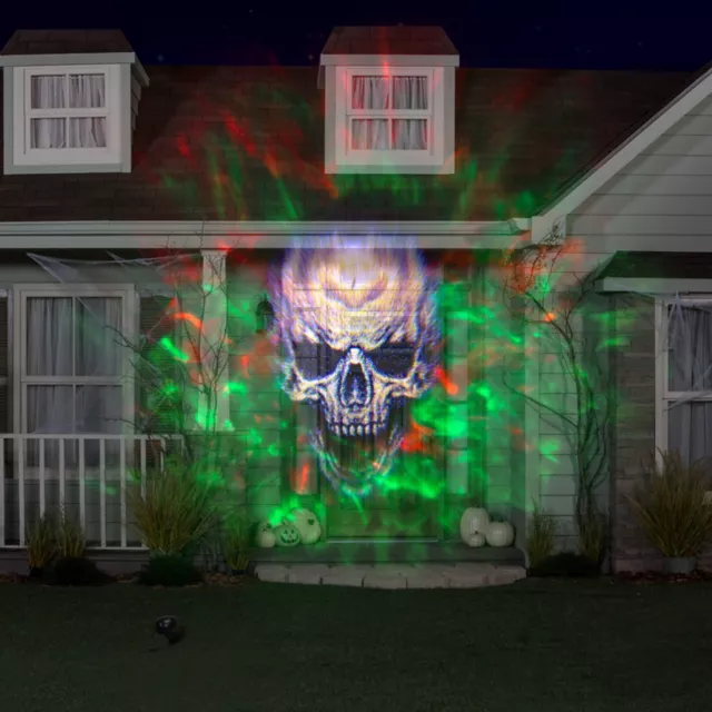 Skull Fire and Ice Light Projector