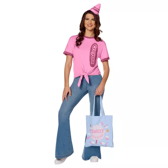 Adult Be Sweet Pink Crayon Costume Kit - Crayola