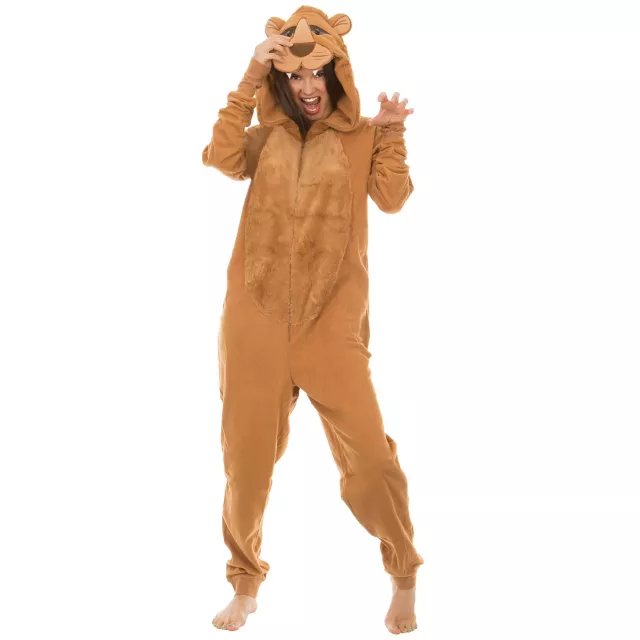 Adult Lion Jumpsuit Costume