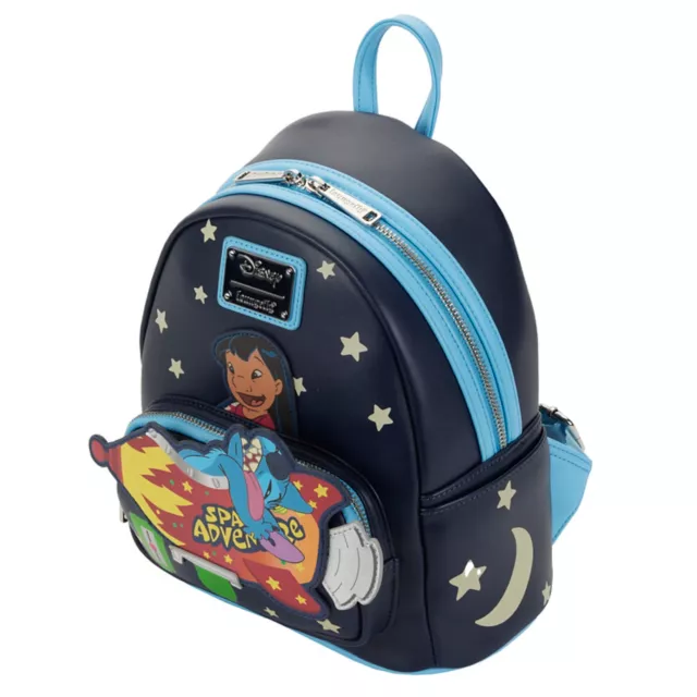 Loungefly Glow in the Dark Space Adventure Mini Backpack - Lilo & Stitch