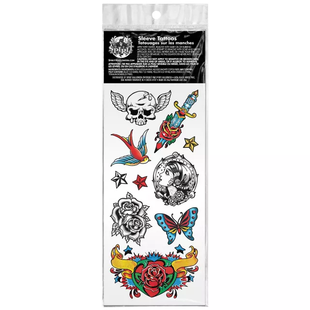 Punk Sleeve Temporary Tattoos