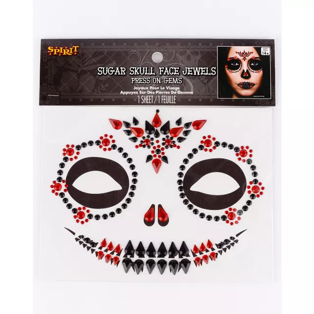 Sugar Skull Jewel Face Decal