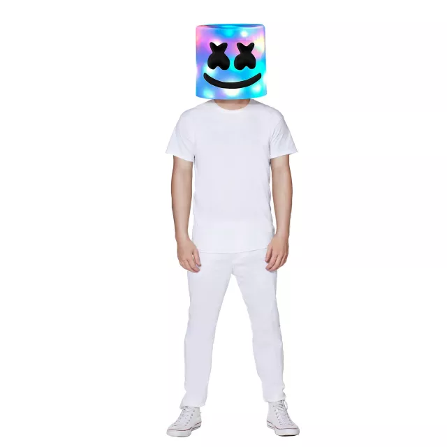 Light-Up LED Marshmello Full Mask