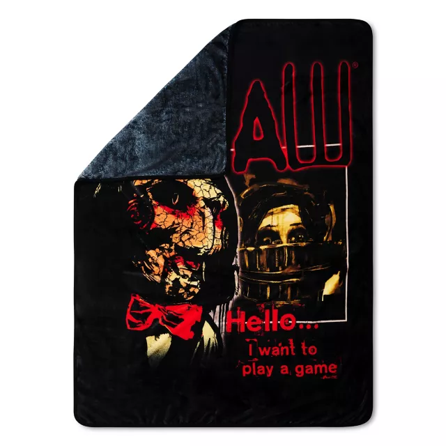 Want to Play A Game Fleece Blanket - Saw