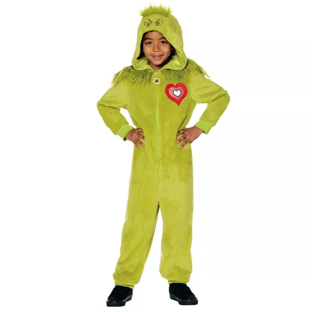 Kids The Grinch Jumpsuit Costume - Dr. Seuss