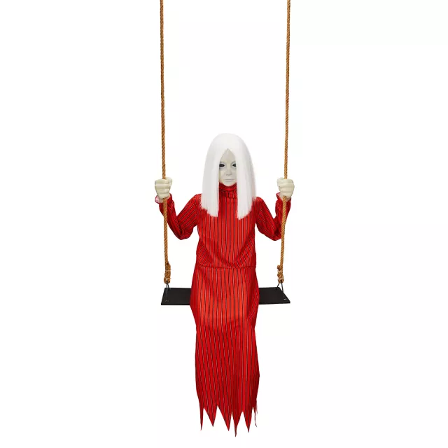Ghostly Swing Girl Static Prop