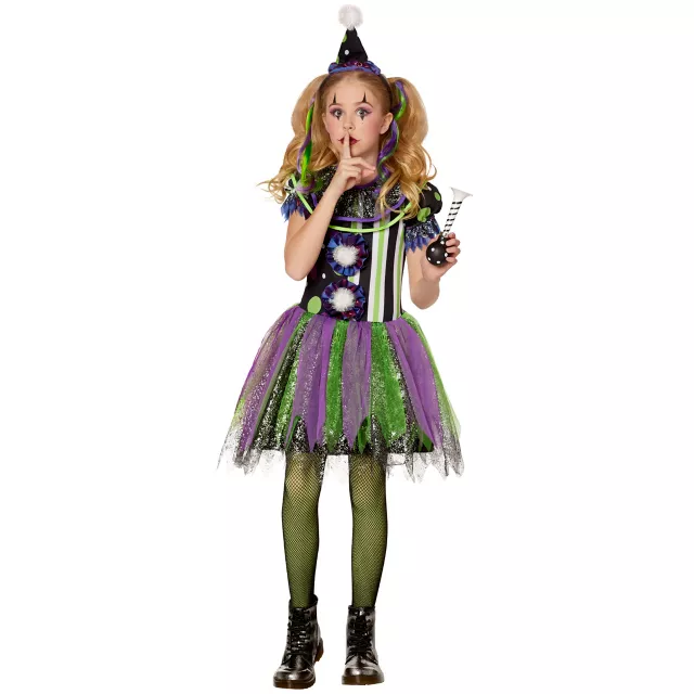 Kids Glow in the Dark Neon Clown Costume