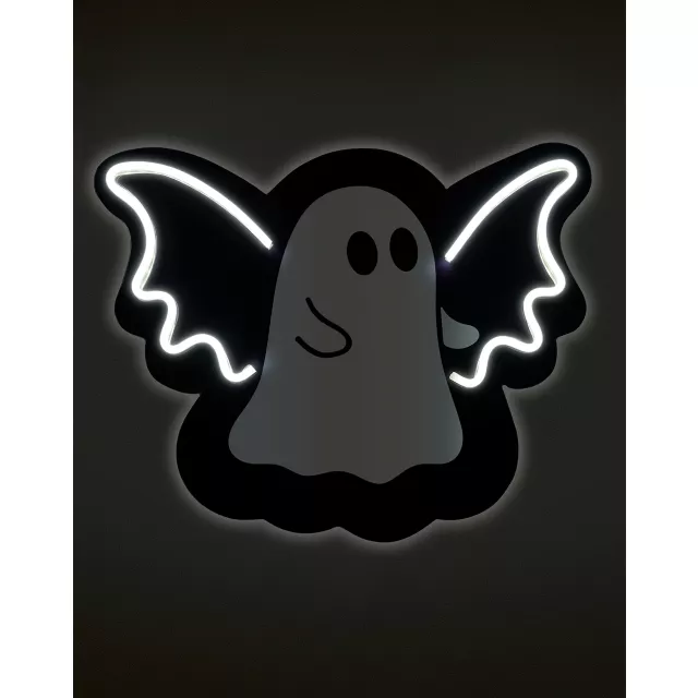 Ghost Bat Neon LED Light-Up Sign