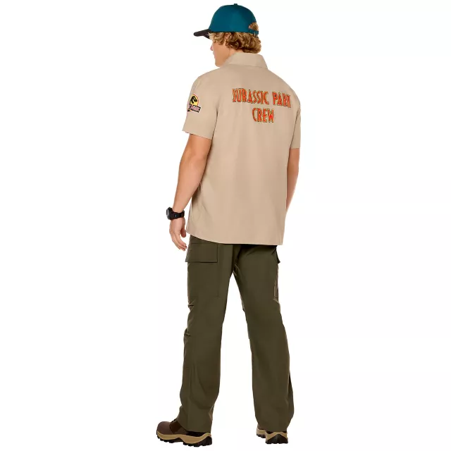 Adult Jurassic Park Work Shirt Costume Kit