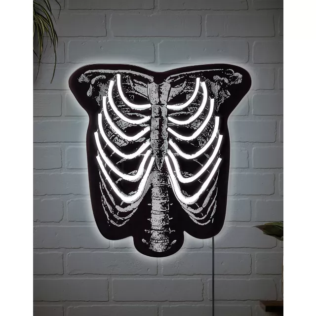Skeleton Torso Neon LED Light-Up Sign