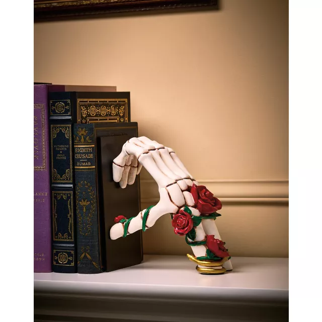 Enchanted Skeleton Heart Bookends
