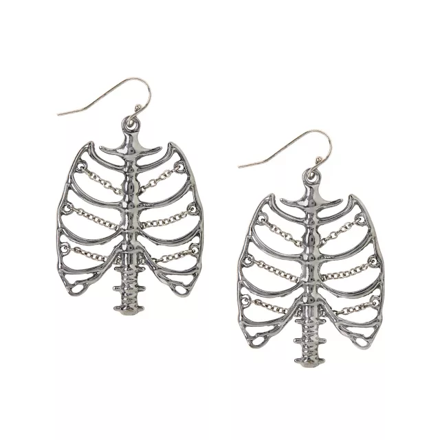 Skeleton Rib Cage Earrings