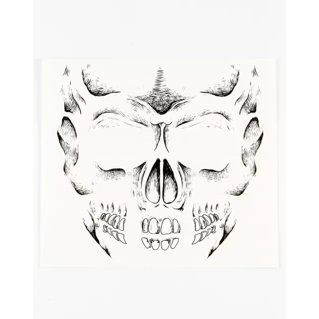 Boys Skull Face Tattoo