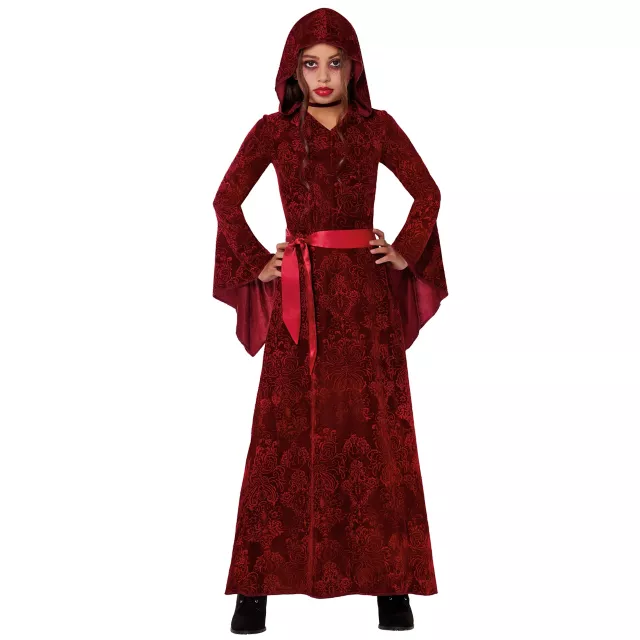 Kids Red Hooded Dress
