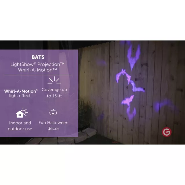 Purple Bat Light Projector