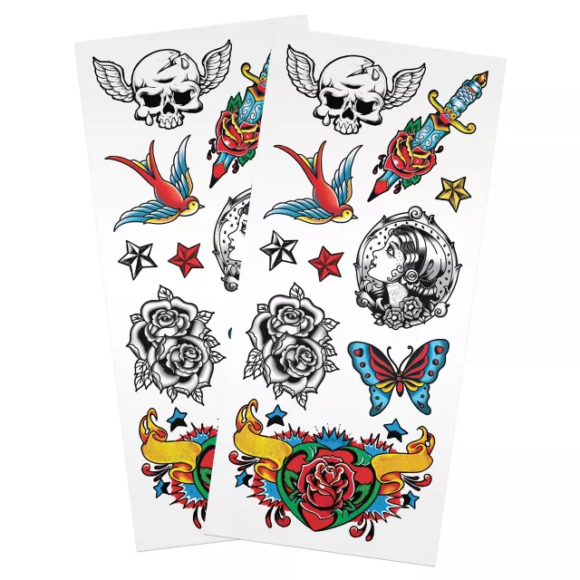Punk Sleeve Temporary Tattoos